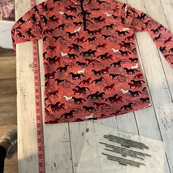 Kerrits XL Kids On Course Quarter Zip Equestrian Light Weight tech Top - Picture 7 of 8